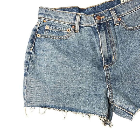 Victoria’s Secret Pink High Waisted Cut Off Denim Shorts - Picture 4 of 9